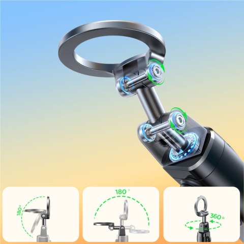 Selfie stick kij do zdjęć z uchwytem pilotem Bluetooth MagSafe - czarny JOYROOM