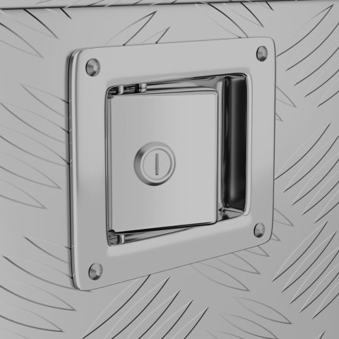 Skrzynia narzędziowa transportowa aluminiowa zamykana na klucz 150 l 124 x 38.5 x 38.5 cm MSW