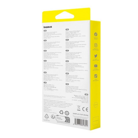 Słuchawki przewodowe douszne Encok CZ20 USB-C - białe BASEUS