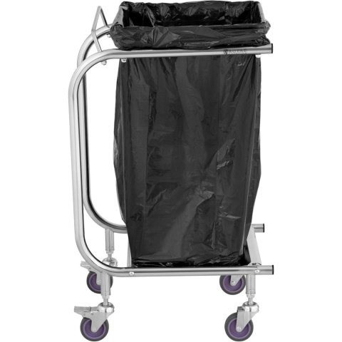 Wózek stojak na worki na śmieci odpady ze stali nierdzewnej Royal Catering