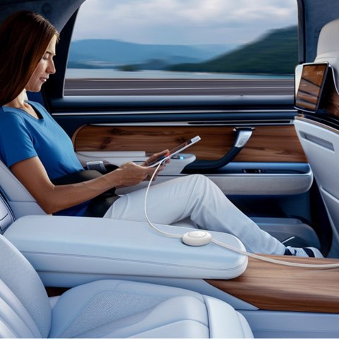 Kabel przewód zwijany USB-C 100W 2m - biały BASEUS