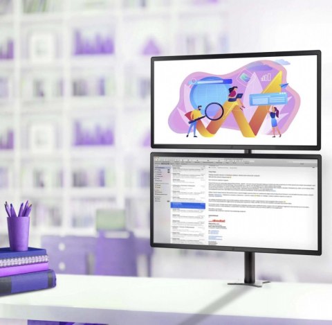 Podwójny uchwyt biurkowy na monitor LCD SV08 Edbak