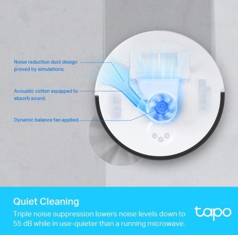Robot odkurzający i mopujący z czujnikiem LiDAR Tapo RV30 LiDAR + Gyro Navigation, Vacuum & Mop 2-in-1, 4200Pa, 5000mAh Battery TP-LINK