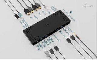 Stacja dokująca Universal Dual 4K Display Power Delivery 85W + i-tec USB-C Charger 100W I-tec