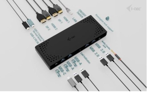 Stacja dokująca Universal Dual 4K Display Power Delivery 85W + i-tec USB-C Charger 100W I-tec