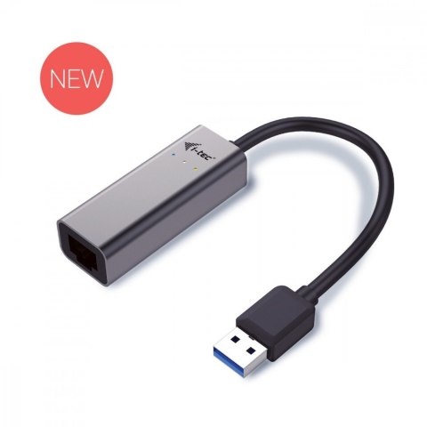 USB 3.0 adapter Metal Gigabit Ethernet, 1x USB 3.0 do RJ45 10/100/1000 Mbps I-tec