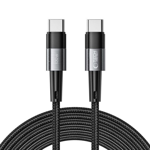 Kabel przewód USB-C PD 100W 5A 3m - szary Tech-Protect