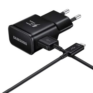 Ładowarka sieciowa Samsung USB-A 15W z kablem USB-A - USB-C - czarna SAMSUNG