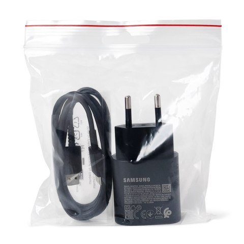 Ładowarka sieciowa Samsung USB-A 15W z kablem USB-A - USB-C - czarna SAMSUNG