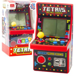 Mini Automat Do Gry Tetris Retro 49 Gier 1676 Poziomów Czerwony LEAN Toys