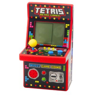 Mini Automat Do Gry Tetris Retro 49 Gier 1676 Poziomów Czerwony LEAN Toys
