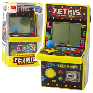 Mini Automat Do Gry Tetris Retro 49 Gier 1676 Poziomów Żółty LEAN Toys