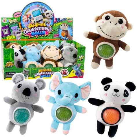 Pluszak Maskotka Do Ściskania Brzuszek Z Kulkami Wodnymi 17cm Mix LEAN Toys