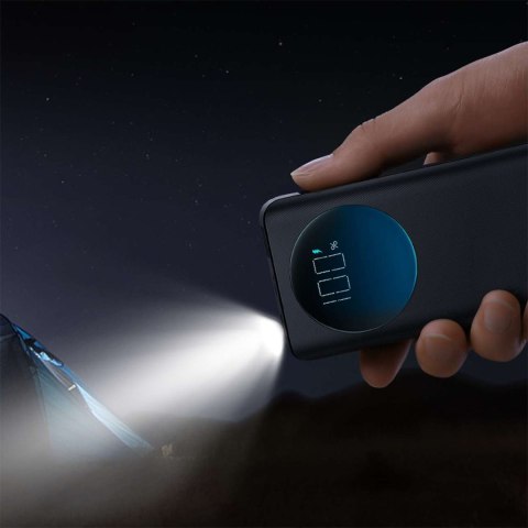 Powerbank z latarką 30W 20000mAh + kabel USB-A - USB-C 25cm czarny JOYROOM