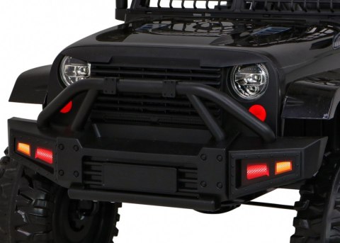 Autko Jeep Dark Night na akumulator dla dzieci Czarny + Wolny Start + EVA + Audio LED