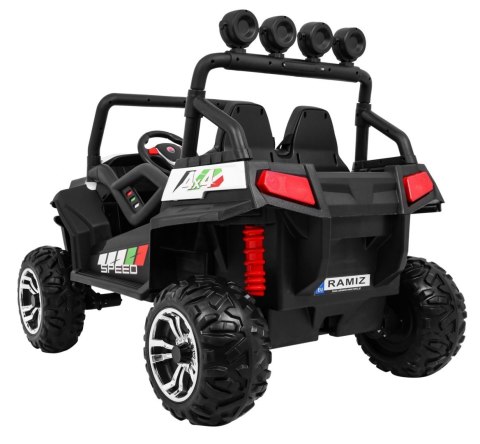 Grand Buggy Strong Lift dla dzieci Biały + Napęd 4x4 + Pilot + Bagażnik + Radio MP3 + LED