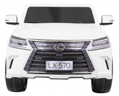 Lexus LX570 Autko na akumulator dla 2 dzieci Biały