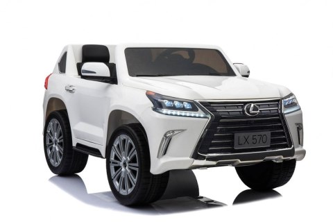 Lexus LX570 Autko na akumulator dla 2 dzieci Biały