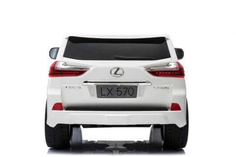 Lexus LX570 Autko na akumulator dla 2 dzieci Biały