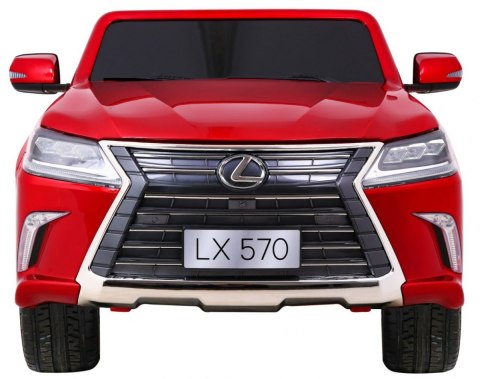 Lexus LX570 Lakierowane Autko na akumulator dla 2 dzieci Czerwony