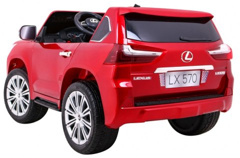 Lexus LX570 Lakierowane Autko na akumulator dla 2 dzieci Czerwony