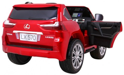 Lexus LX570 Lakierowane Autko na akumulator dla 2 dzieci Czerwony