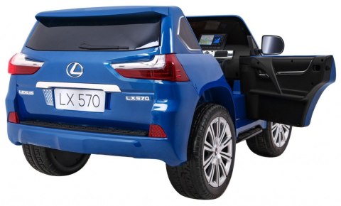 Lexus LX570 Lakierowane Autko na akumulator dla 2 dzieci Niebieski