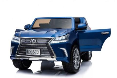 Lexus LX570 Lakierowane Autko na akumulator dla 2 dzieci Niebieski