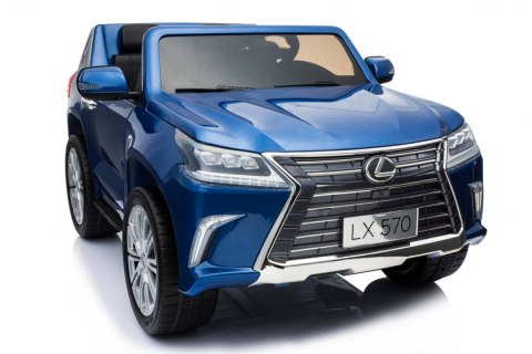 Lexus LX570 Lakierowane Autko na akumulator dla 2 dzieci Niebieski