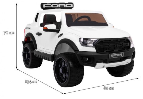 Ford Ranger Raptor Autko na akumulator dla dzieci Biały