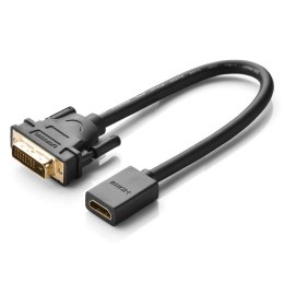 Adapter przejściówka z HDMI (żeński) do DVI (męski) 0.15m czarny UGREEN