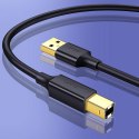 Długi kabel przewód do drukarki USB-A - USB-B 480Mb/s 5m czarny UGREEN