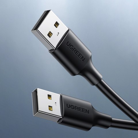 Elastyczny giętki kabel przewód USB 2.0 480Mb/s 25cm czarny UGREEN