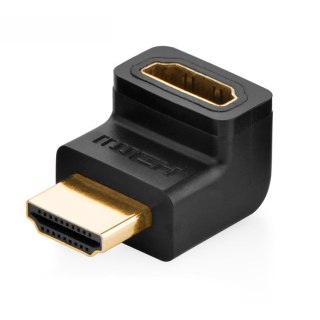 Wtyczka kątowa przejściówka do gniazda HDMI czarny UGREEN