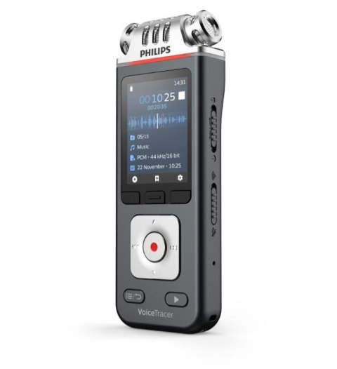 Dyktafon DVT8115 Pamięć 8GB,nagrywanie 360°,microSDHC 32GB Philips