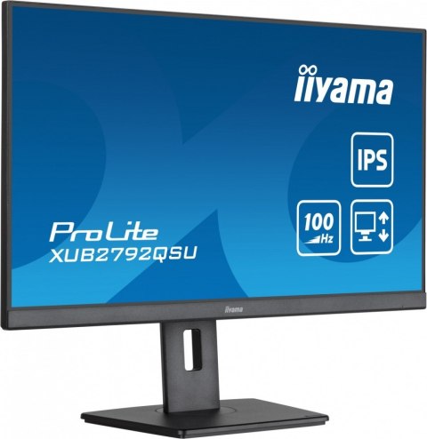Monitor ProLite XUB2792QSU-B6 27 cali IPS,QHD,HAS(150mm),100Hz,4xUSB3.2,SLIM IIYAMA