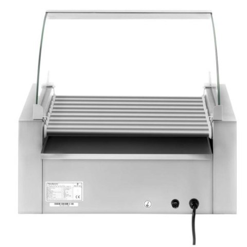 Roller grill rolkowy z osłoną i szufladą grzewczą do bułek 16 parówek HotDog 2200W 230V Royal Catering Royal Catering