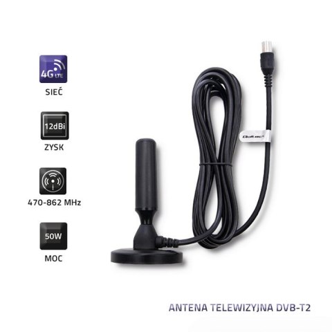 Antena telewizyjna DVB-T2 Qoltec
