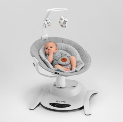 Kołyska bujaczek Bella Set Grey Concrete Lionelo