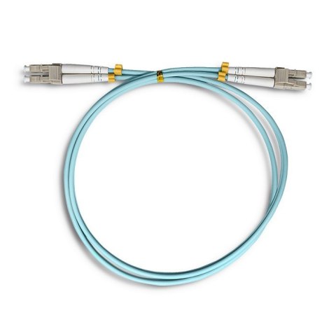 Patchcord światłowodowy LC/UPC-LC/UPC | MM | 50/125 | OM3 | 1m Qoltec