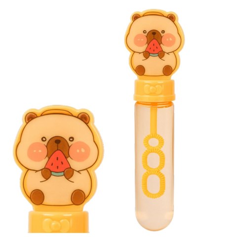 Bańki Mydlane Kapibara 3 Otwory Do Baniek 35 ml Mix LEAN TOYS