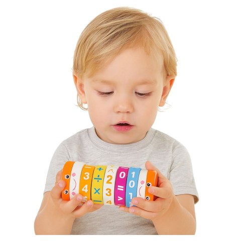 Edukacyjny Walec Matematyczny Dla Dzieci Układanka Nuka Liczenia LEAN Toys
