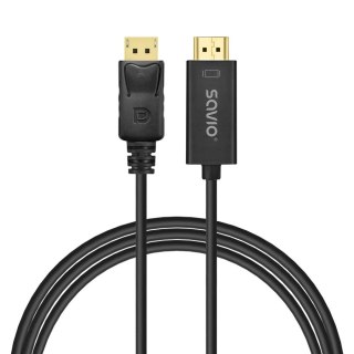 Kabel Display Port do HDMI 1,5m, CL-183 Savio