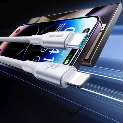 Kabel przewód USB-C - iPhone Lightning 30W 2m - biały JOYROOM