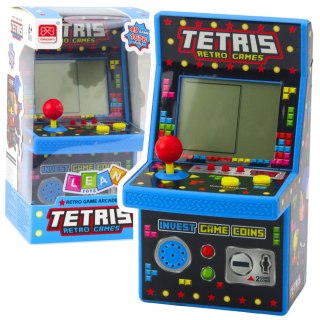 Mini Automat Do Gry Tetris Retro 49 Gier 1676 Poziomów Niebieski LEAN Toys