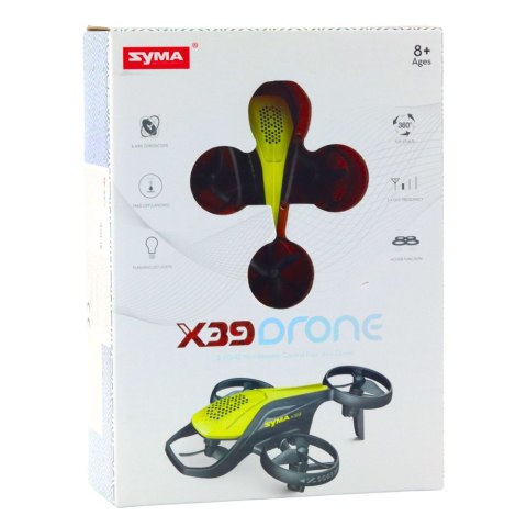 Mini Dron Zdalnie Sterowany RC Syma X36 Czteroosiowy Akrobacje Żółty LEAN Toys
