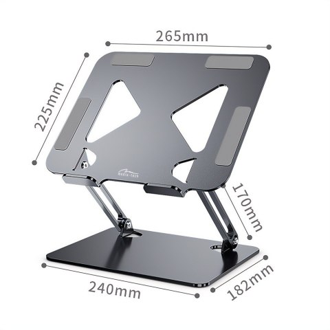 Regulowana, ergonomiczna podstawka pod laptopa 10-17 cali LAPTOP STAND MT2661 Media-Tech