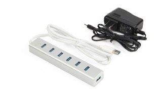 HUB 7 x USB3.0 Aluminium z zasilaczem; Y-3090 Unitek