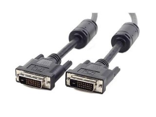 Kabel DVI-D(M)/DVI-D(M)(24+1) Dual Link Ferryt 1.8M Czarny Gembird
