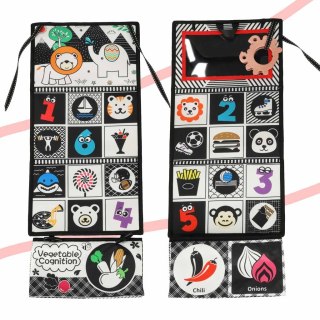 Książeczka mata sensoryczna kontrastowa do łóżeczka lusterko gryzak Kik Sp. z o. o. Sp. k.